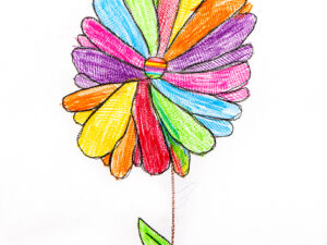 Bunte Blume