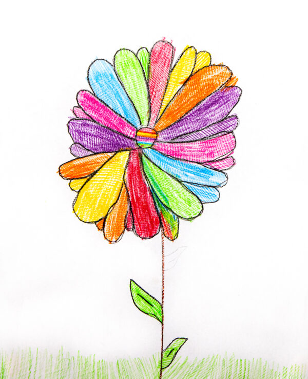 Bunte Blume