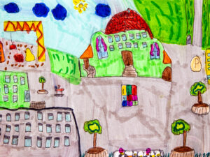 Bunte Stadt