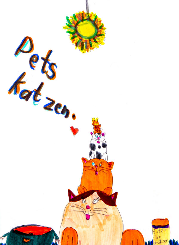 Pyramide von Katzen